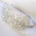 JILLIAN - Silver Beaded Swirl Headband by bethany lorelle on Etsy