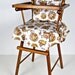 vintage miniature wood doll high chair