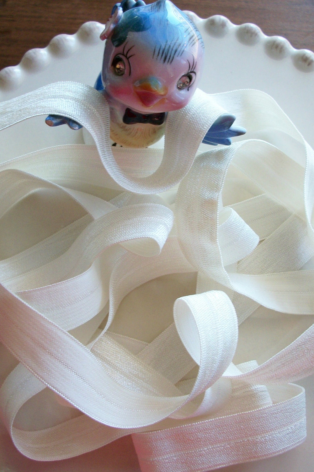 Fold over Elastic 5/8 inches IVORY 5 yards