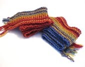 crazy love knit scarf - colorful rainbow stripes, extra long, handknit in soft, natural fibers, machine washable, in stock, ready to ship - BaruchsLullaby