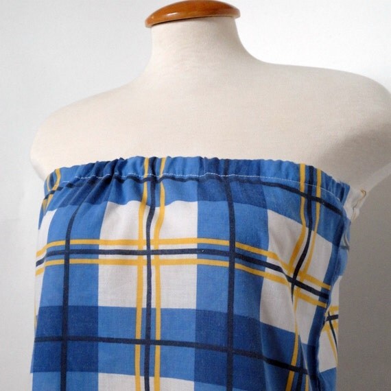 Womens Eco Fashion. Upcycled Clothing Women. Tunic . Blue