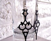 Earrings Clockhand Steampunk Goth- Time Waits For No Woman