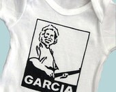 Hand Painted Jerry Garcia Baby Bodysuit or Kid's T-Shirt (pick your size) Grateful Dead - Deadhead - hippie baby gift