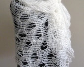 Knitted Shawl kit, a perfect gift - Heather Moors Lace Shawl Kit - includes yarn, pattern, and shawl pin