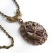 Steampunk Cameo Necklace Handmade Jewelry - Time for No Man - Steampunk Pendant