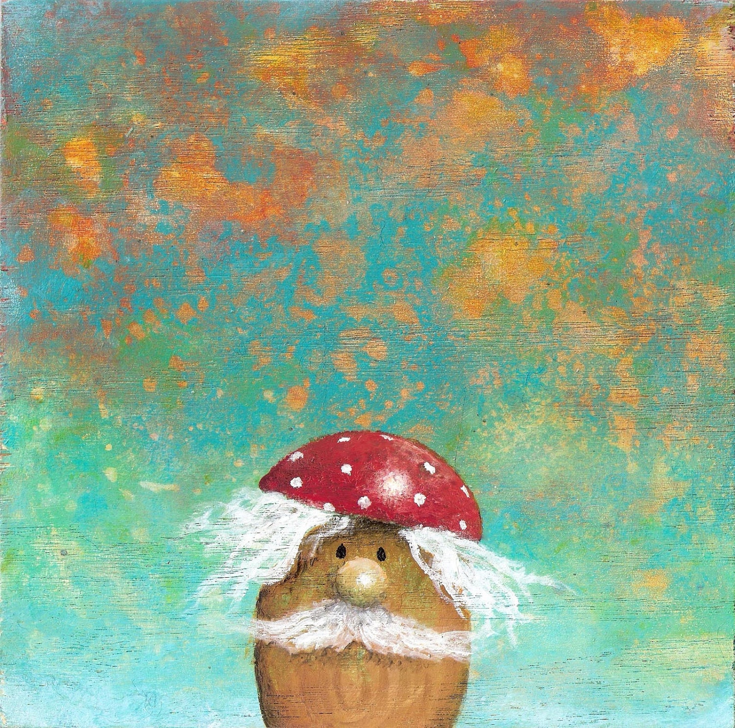 Mushroom Print  8"x10"