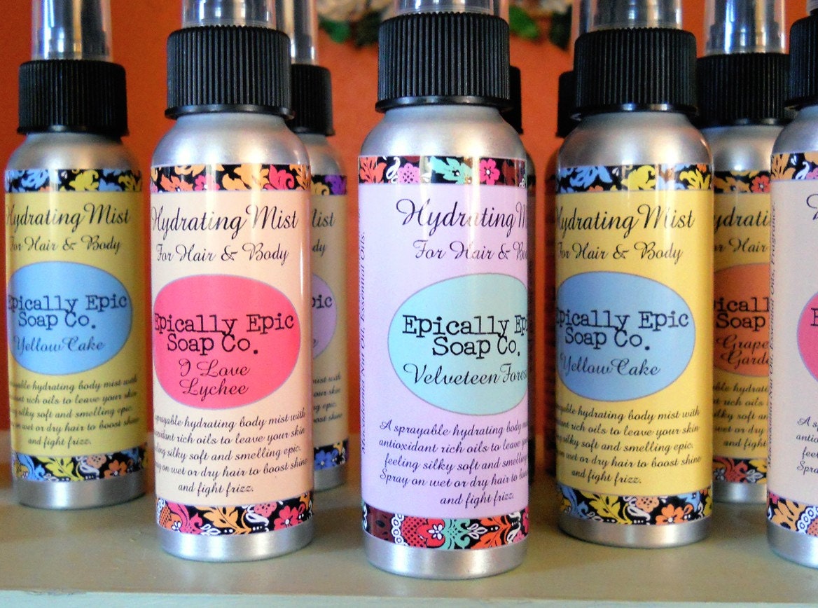 Custom Scented Argan Oil Mist for Hair and Body