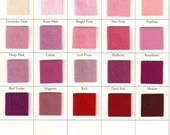 Wool Felt Fabric  Choose THREE  8 x 12 Doll Skin Supply  Handwork Pink Red Raspberry Burgundy Carnation Fuchsia Blush Felt