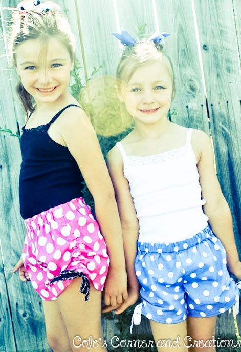 Too Cute Ruched Shorts Pattern (sizes 2-8)