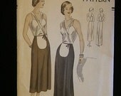 1940s 1950s Vintage Pattern Vogue 6658 Maternity Formal Skirt. Hip 37 uncut