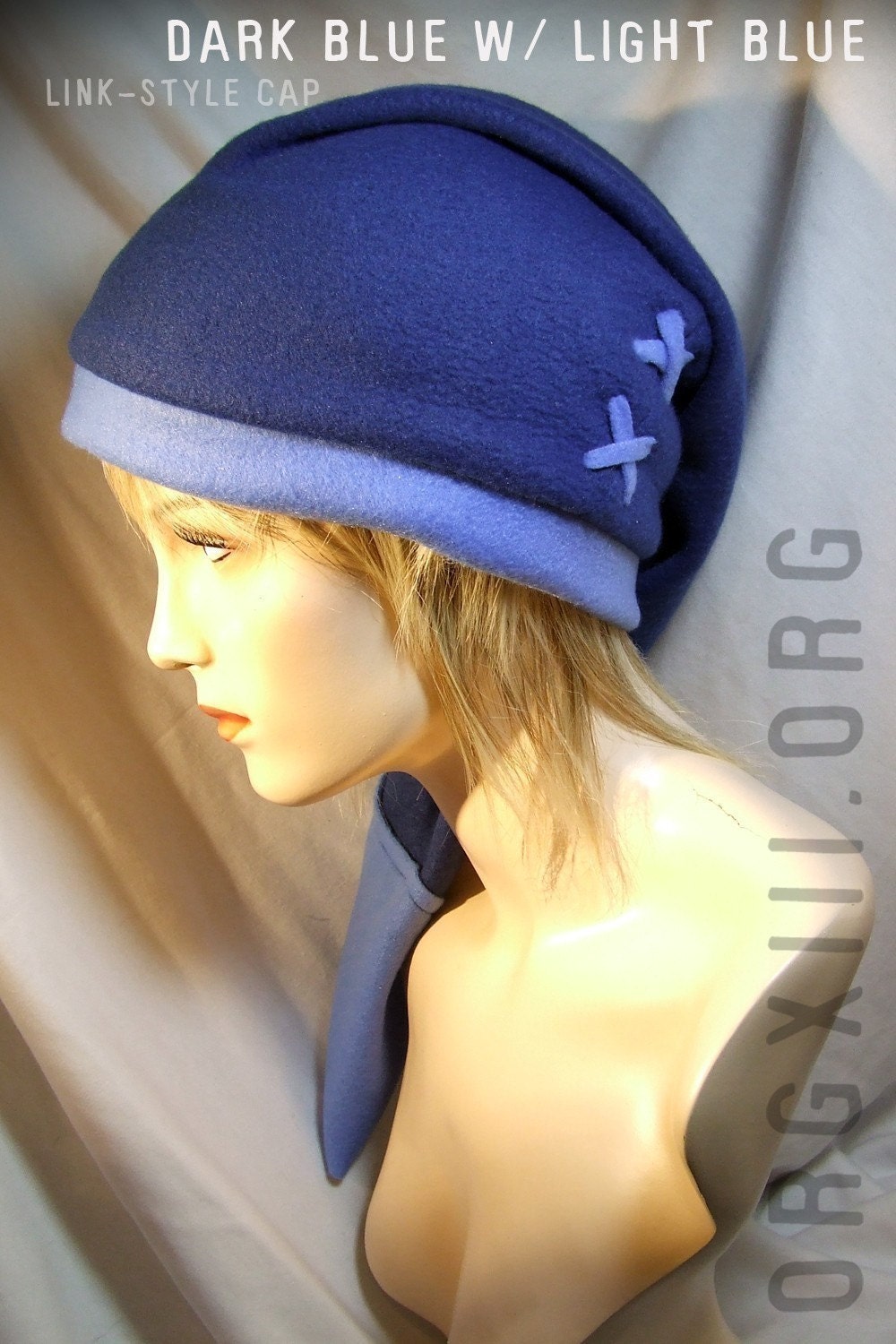 Legend of Zelda - Link cosplay cap in Zora BLUE - hats by orgXIIIorg