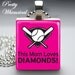 This Mom Loves Diamonds baseball softball - Scrabble Tile Pendant