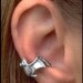 Silver Bat Ear Cuff