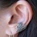 Silver Flame Ear Cuff