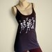 SALE Dancing Skeletons Women's American Apparel Black Spaghetti Tank