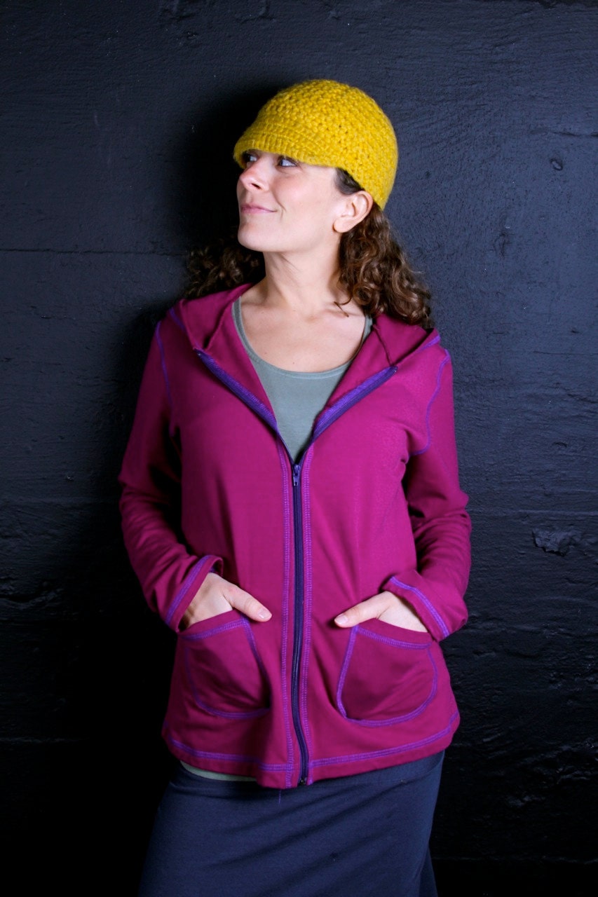 Organic Clothing - Soy Terry Hoodie - Handmade