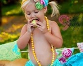 PINK PAISLEY hairpiece for special occasions and photo shoots multi floral rainbow
