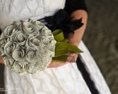 Bridal Bouquet - Vintage Book Paper Flowers