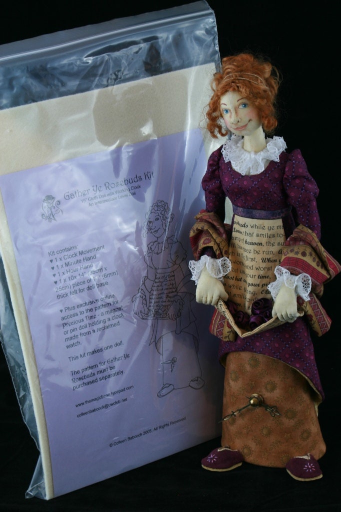 Kit for Gather Ye Rosebuds Cloth Doll