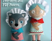 Gramma Wolfie Two-faced Doll PDF Pattern