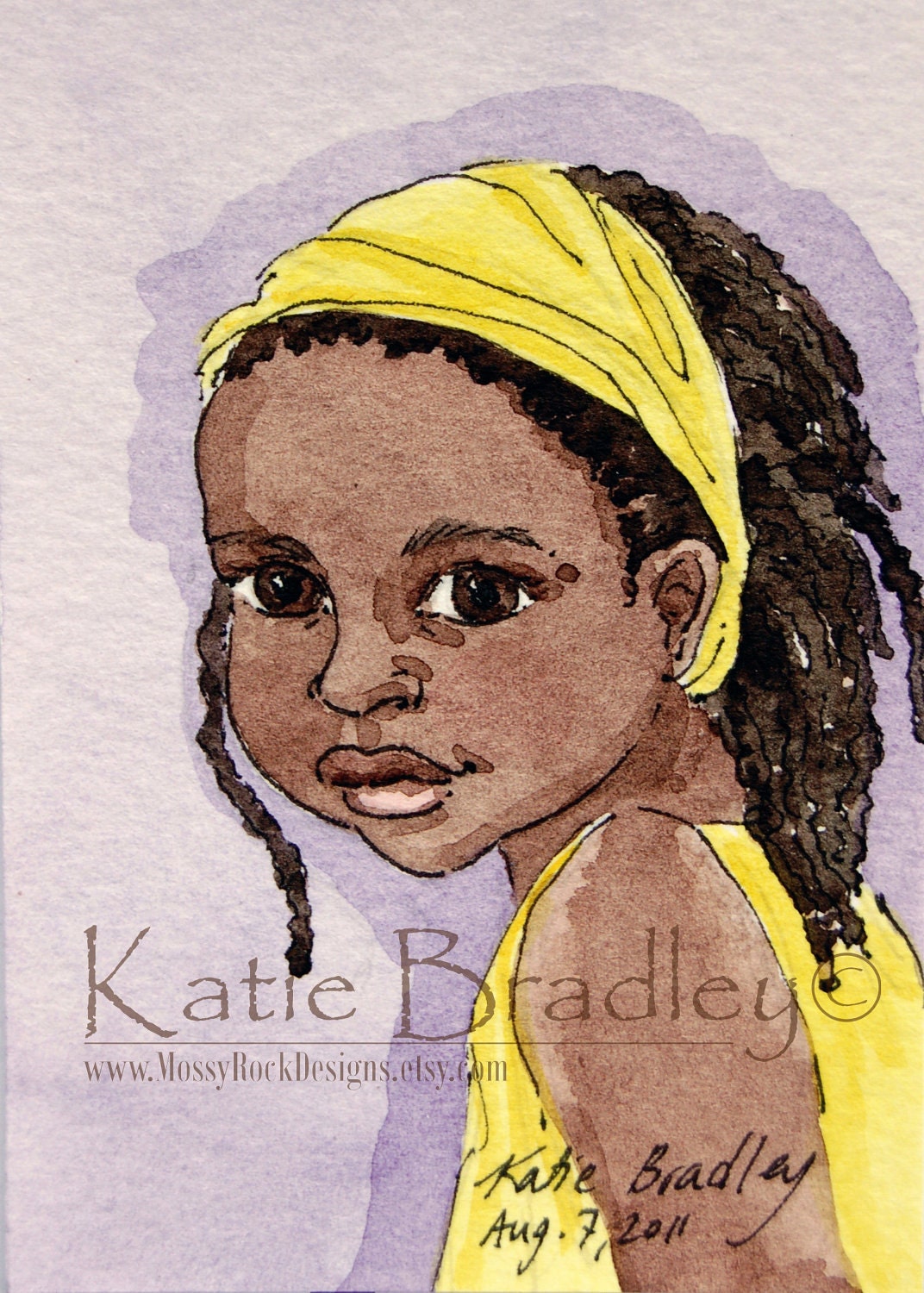Brown-eyed Girl 5x7 print
