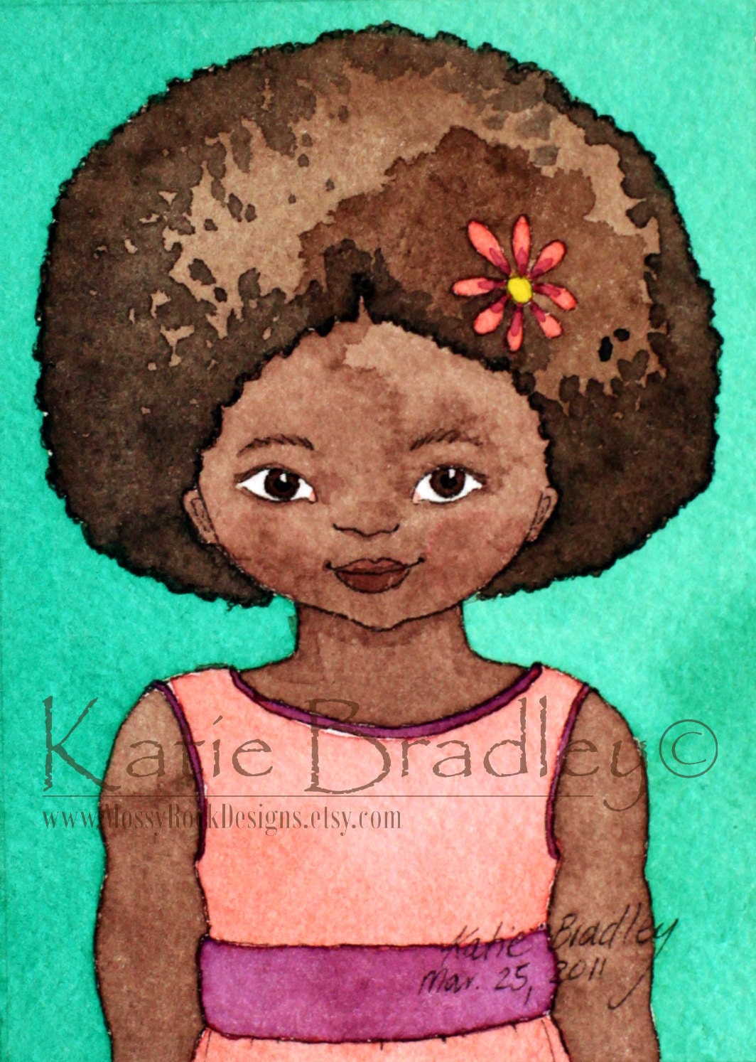 Hair Time - set of 3 prints in 5x7 size