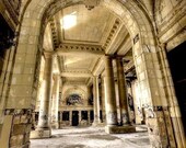8x12 - Neglected Beauty, Abandoned Building, Surreal Fine Art, Detroit Cityscape Architectural color photography "Neo-Classic Ruins"