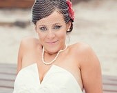 Birdcage bandeau veil