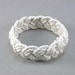 classic rope bracelet turks head knot nautical sailor bracelet white cotton