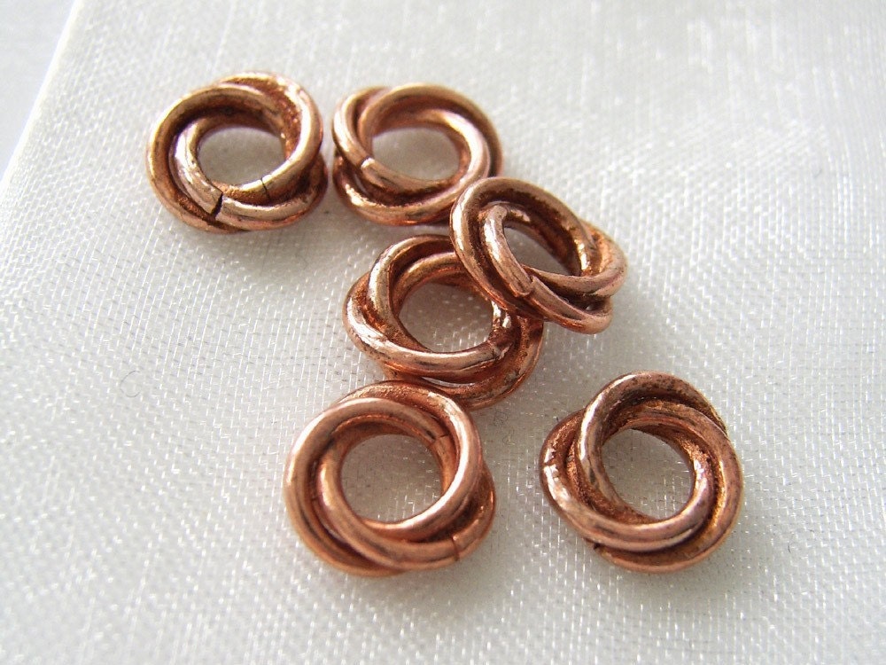 LAST SETS Clearance  - The Sunset Caught Me - Six Sock Sized Copper Stitch Markers - Fits Up To 3.5 mm (4 US)