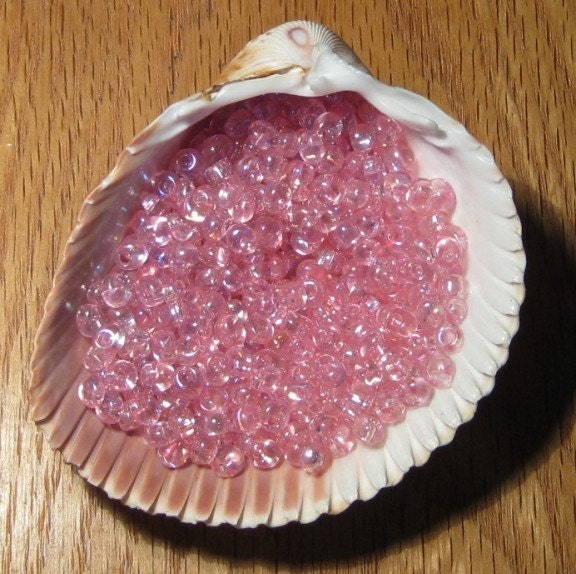 Bubblegum Magatama Beads 15 Grams Pink AB Miyuki Magatama Drop Beads 175