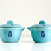 Mid Century Aqua Cronin Small Casserole Dishes