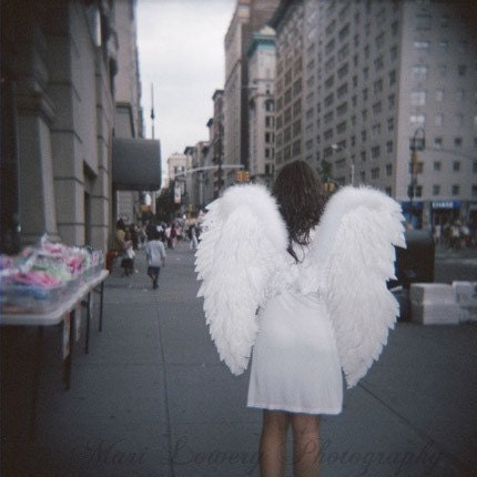New Your City Angel Photography Print - It's a Wonderful Life - Holga Photo