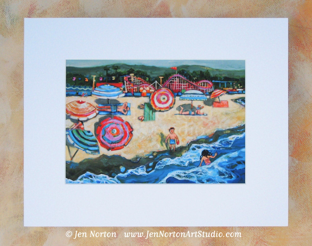 Santa Cruz Boardwalk Art Print in 11 x 14 matt