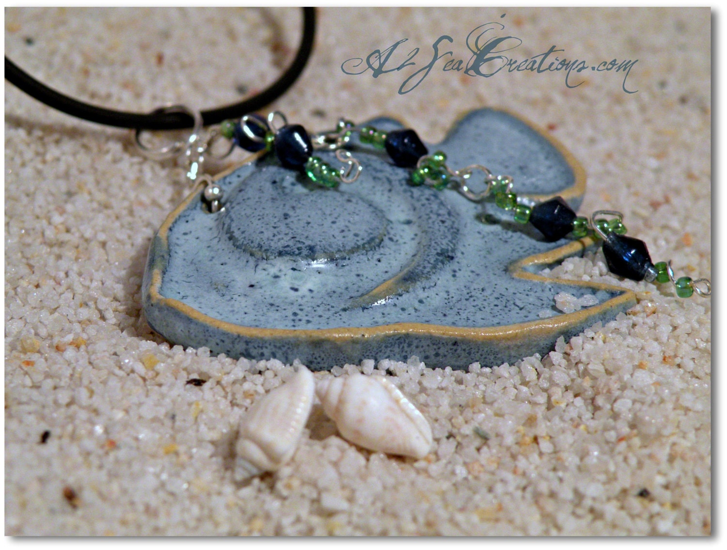 Handcrafted Clay Fish Pendant - Kiln-Fired
