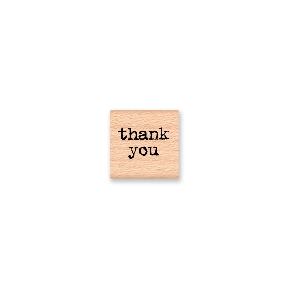thank you -  Wedding Collection- wood mounted rubber stamp