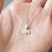 bunny rabbit necklace no. 2 in sterling silver, handmade in beautiful Cornwall, UK