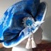 RESERVED - Renaissance Cap - Blue and White
