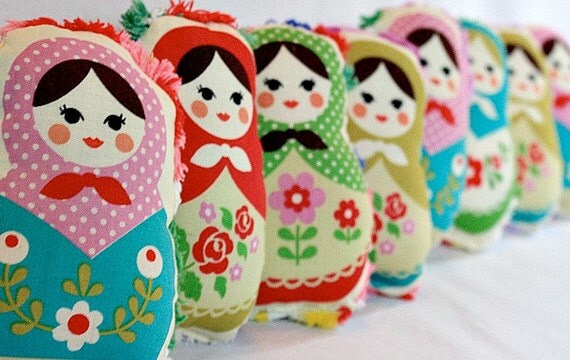 Matryoshka Birthday Party Favors - Set of 8