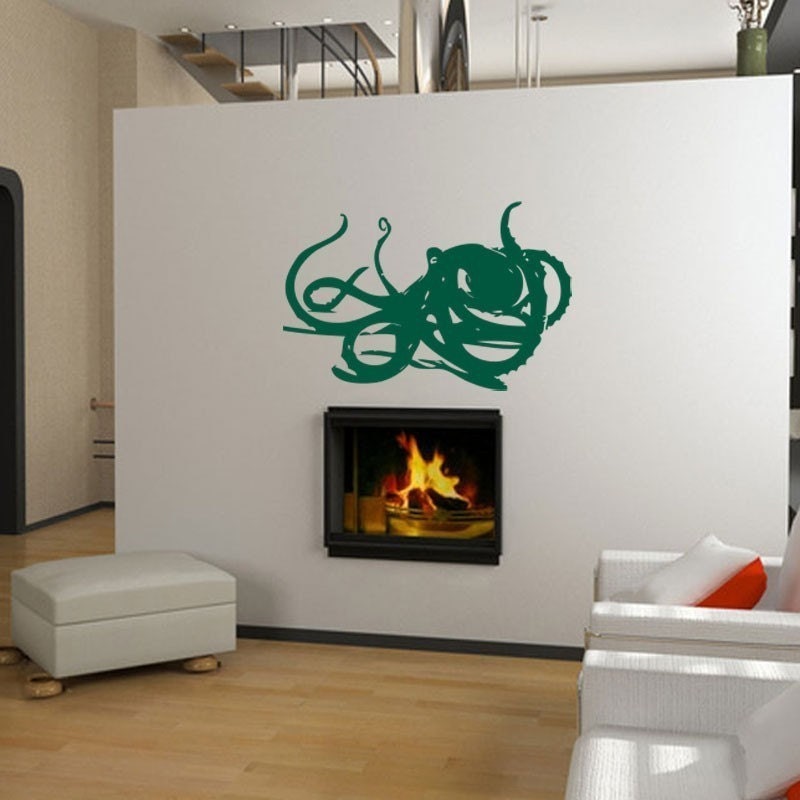 Deep Sea Octopus Vinyl Wall Art