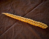 braided beeswax Havdallah candle - 5 wick