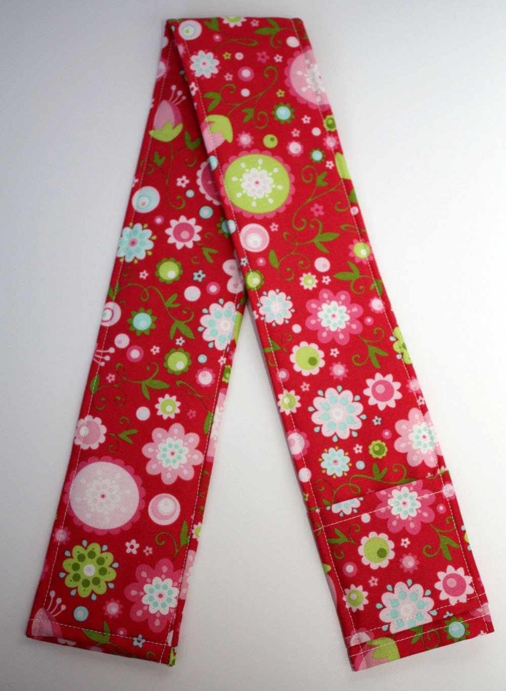 Camera Strap Cover- lens cap pocket and padding included- Sugar Flower - SALE