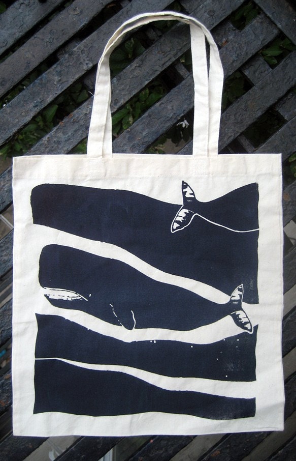 Passing Whales Tote