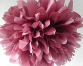 Berry ... 1 tissue paper pom // wedding decorations // diy // paper flowers // anniversary // birthday decorations Il_170x135