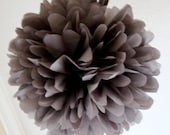 Charcoal Gray... 1 tissue paper pom // wedding decorations // diy // birthday // bridal shower // party decorations Il_170x135