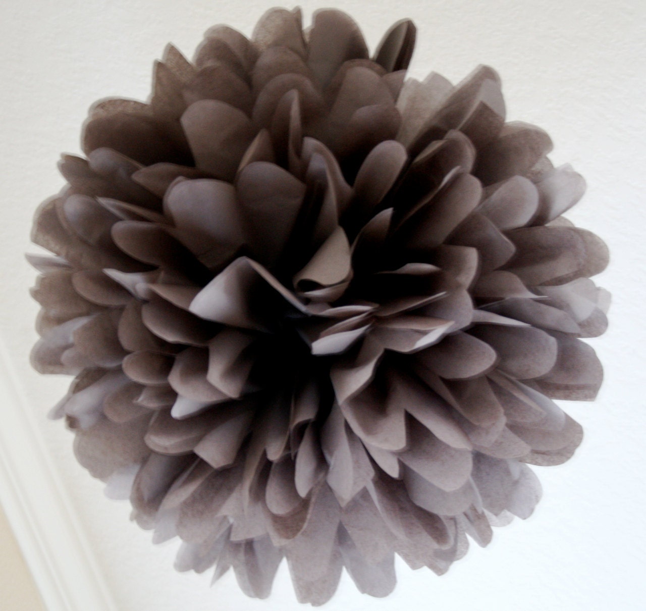 Charcoal Gray... 1 tissue paper pom // wedding decorations // diy // birthday // bridal shower // party decorations Il_570xn