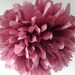 Berry ... 1 tissue paper pom // wedding decorations // diy // paper flowers // anniversary // birthday decorations