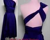 Navy Blue Bridesmaids Wrap/Twist Dress...68 Colors ... Bridesmaids, Wedding, Holiday, Beach, Vacation, Honeymoon