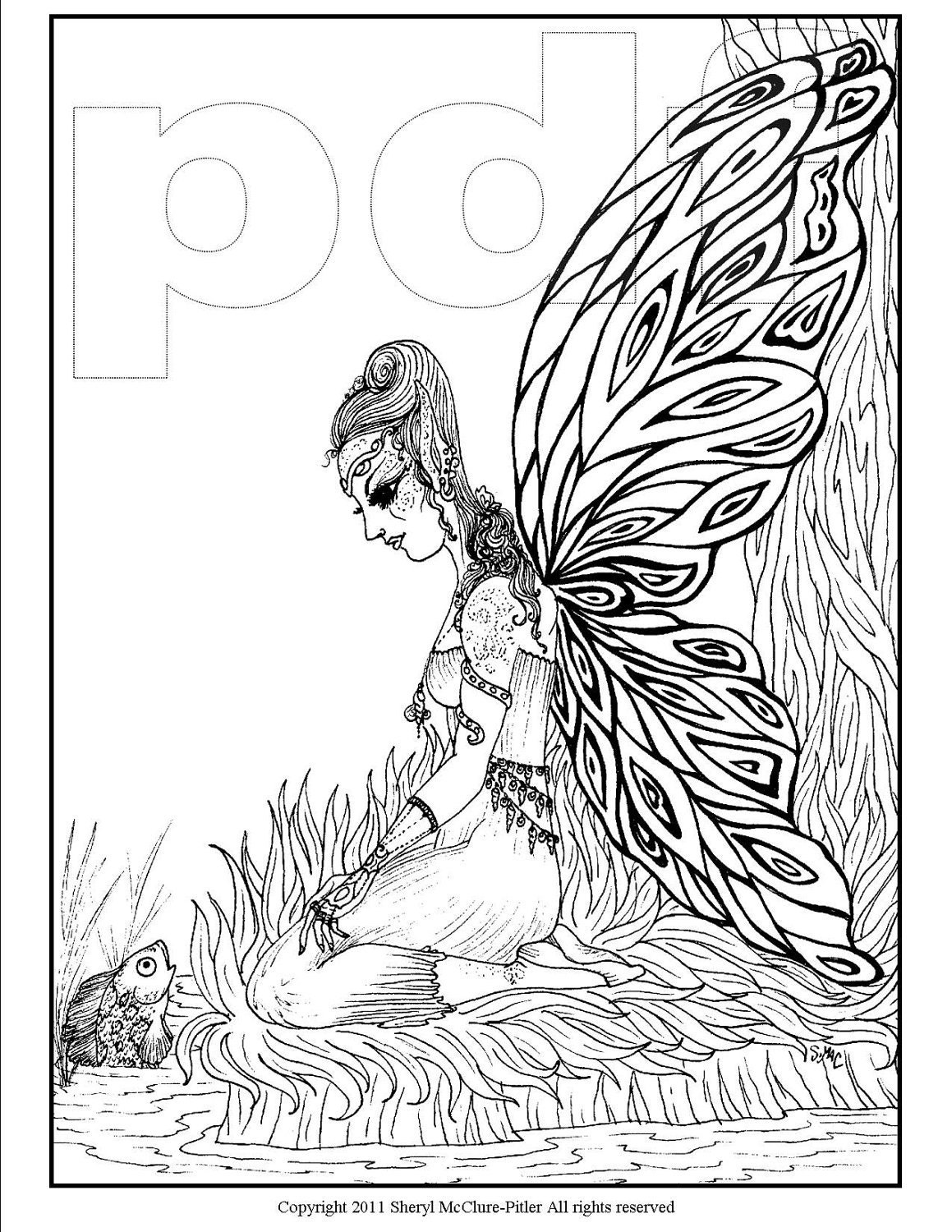 Sexy Evil Fairy Coloring Pages For Adults Coloring Pages