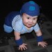 Custom Knit Baby Megaman suit - hat, booties, arm warmers, and diaper cover. Knit to order.